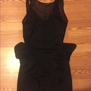 Black mini dress